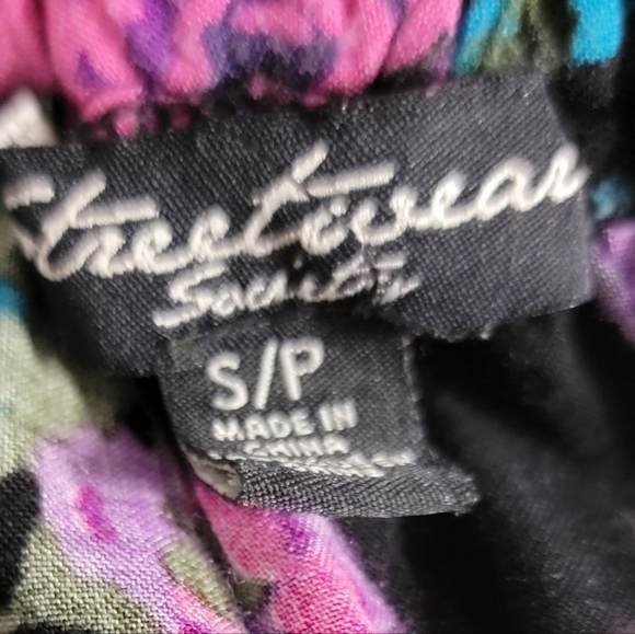Streetwear Society | Black with Florals Tank Top - Picture 5 of 7